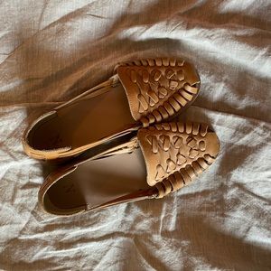 Nisolo leather ecuador huarache sandal almond